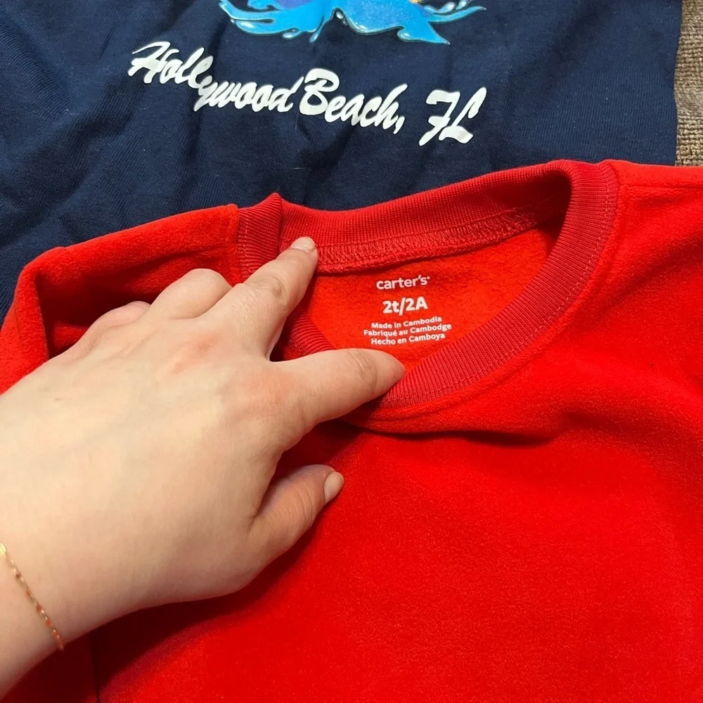 Bundle of Kids' Graphic T-Shirts and Pajama Set - Size 2T and 3T